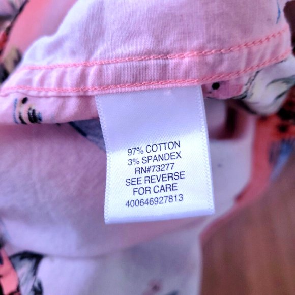 Sonoma Men's Hawaiian Button Up Short Sleeve Shirt Size Medium - Picture 7 of 9